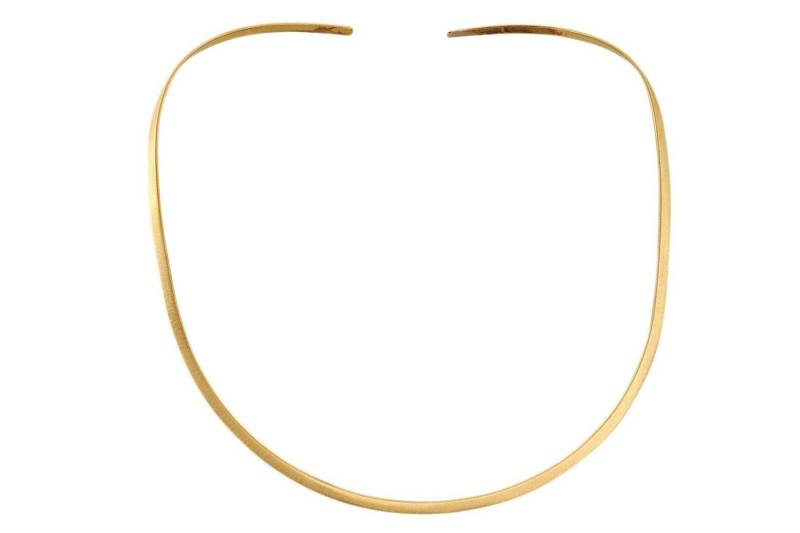 SILBERMOOS Halsreif Klassischer Halsreif "Elegant" vergoldet, 925 Sterling Silber von SILBERMOOS