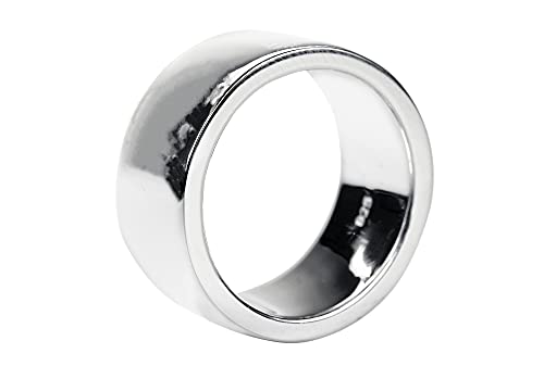SILBERMOOS Ring Damenring Herrenring Partnerring Ehering glänzend Bandring massiv Sterling Silber 925, Größe:60 von SILBERMOOS