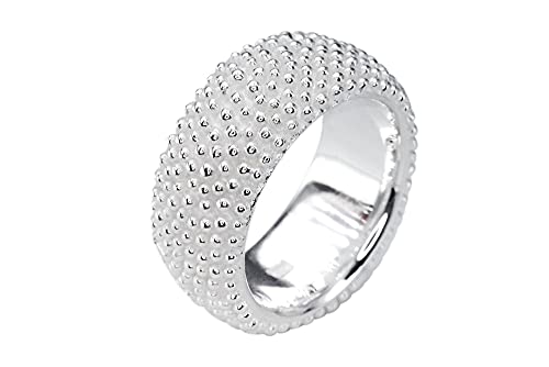SILBERMOOS Ring Damenring Punkte Pünktchen gepunktet strukturiert sandgestrahlt Sterling Silber 925 Igel, Größe:62 SILBERMOOS Ring Damenring Punkte Pünktchen gepunktet strukturiert sandgestrahlt Sterling Silber 925 Igel, Größe:62 von SILBERMOOS
