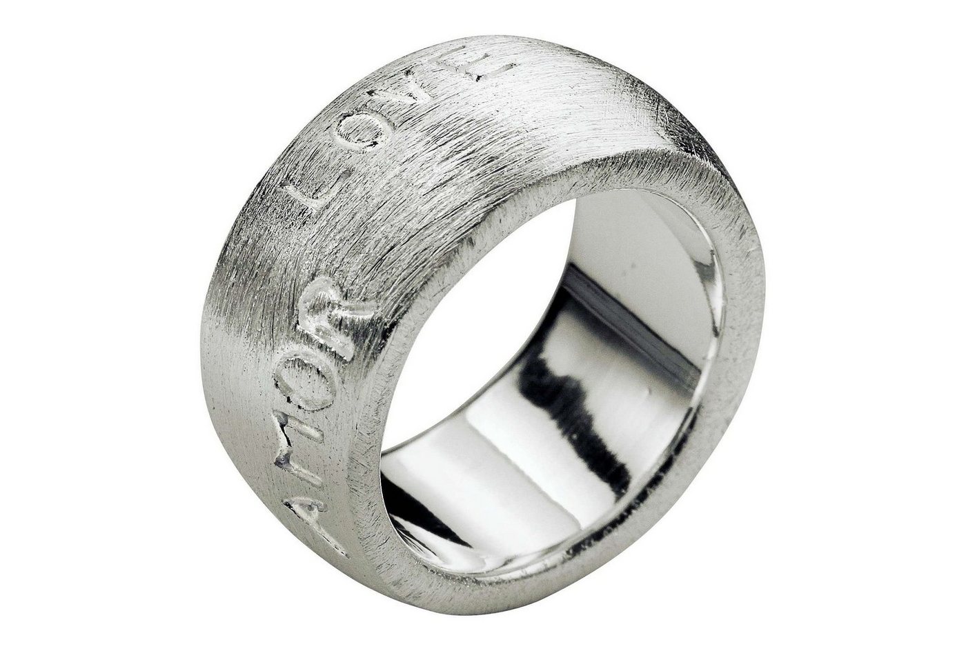 SILBERMOOS Silberring Liebesring, 925 Sterling Silber von SILBERMOOS