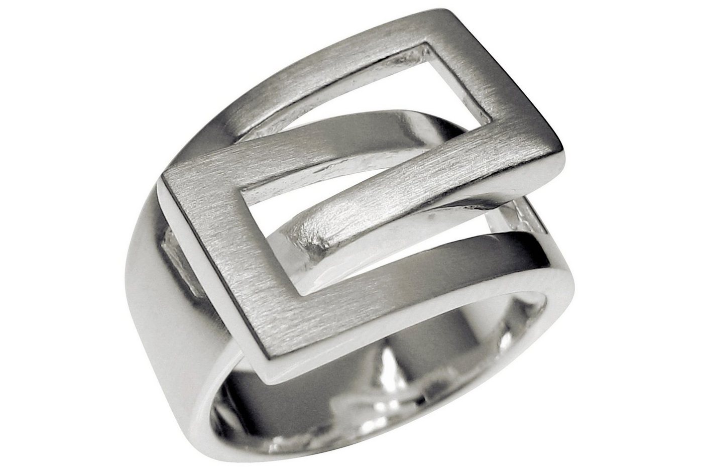 SILBERMOOS Silberring XL Ring Ineinander umschlungen", 925 Sterling Silber" von SILBERMOOS