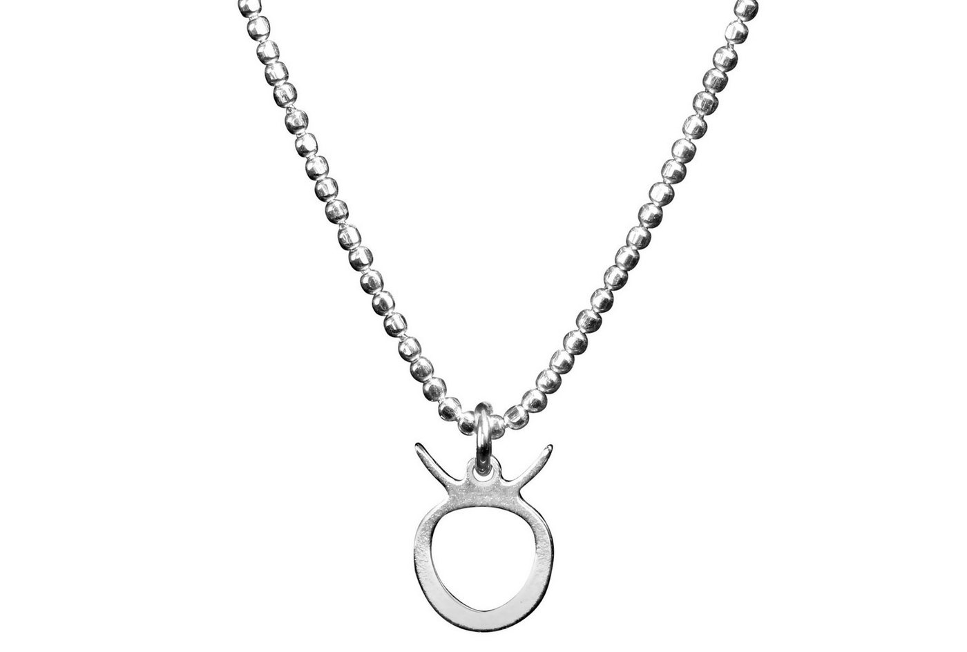 SILBERMOOS Sternzeichenanhänger Sternzeichen Kette Stier, 925 Sterling Silber von SILBERMOOS