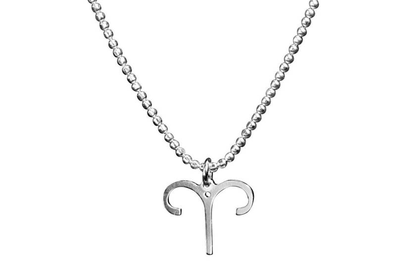 SILBERMOOS Sternzeichenanhänger Sternzeichen Kette Widder, 925 Sterling Silber von SILBERMOOS
