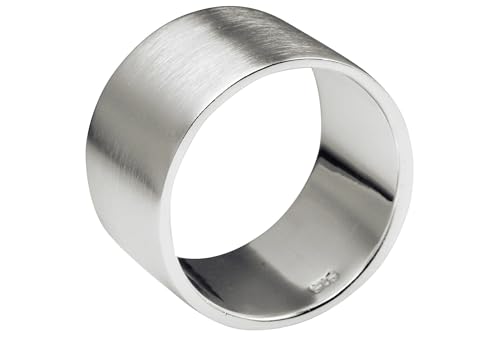 SILBERMOOS XL XXL Ringe in großen Größen Damen und Herren Bandring Partnerring klassisch 925 Sterling Silber Größe 64 66 68 70 72 74, Größe:72 von SILBERMOOS