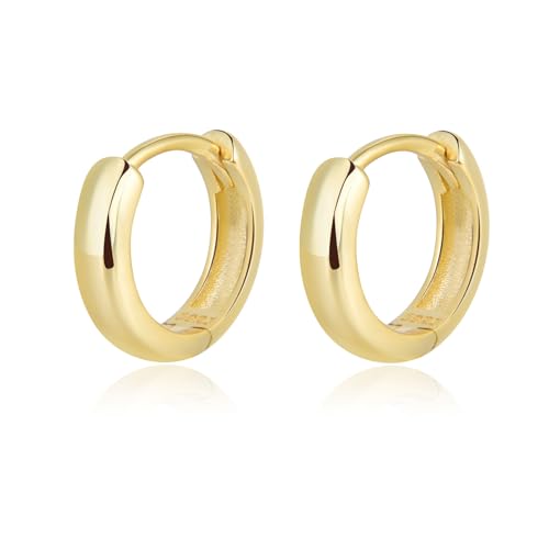 SILBERTALE 925 Sterling Silber Huggie Hoop Ohrringe Kleine Scharnierreifen Knorpel Helix Ohrringe Minimalistisch Stapelbar Schmuck für Frauen Männer 5mm-9mm SILBERTALE 925 Sterling Silber Huggie Hoop Ohrringe Kleine Scharnierreifen Knorpel Helix Ohrringe Minimalistisch Stapelbar Schmuck für Frauen Männer 5mm-9mm von SILBERTALE
