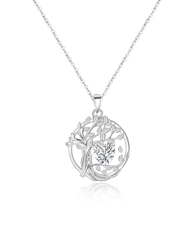 SILBERTALE 925 Sterling Silber Baum des Lebens Geburtsstein Halskette SILBERTALE 925 Sterling Silber Baum des Lebens Geburtsstein Halskette von SILBERTALE