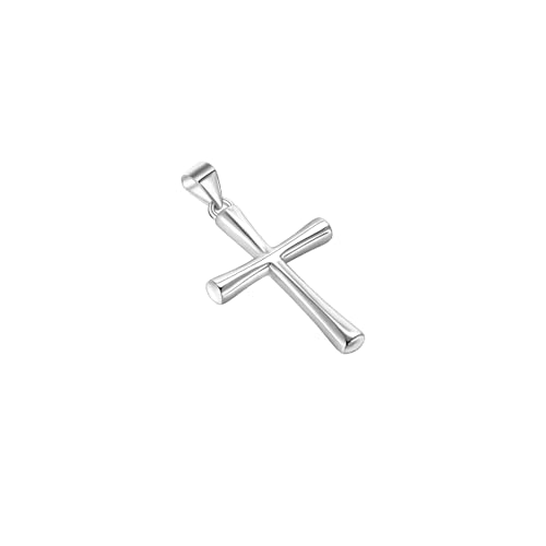 SILBERTALE Charms 925 Sterling Silber Kreuz Anhänger Passen Ketten Armband Anhänger Schmuck Geschenk für Kommunion Konfirmation Taufe von SILBERTALE