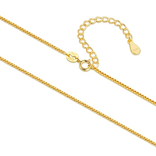SILBERTALE Feine Gold Kette Sterling Silber 925 Halskette Kurze Figarokette/Venezianerkette/Kordelkette/Gliederkette/Schlangenkette/Ankerkette/Singapurkette/Panzerkette ohne Anhänger Schmuck Kette SILBERTALE Feine Gold Kette Sterling Silber 925 Halskette Kurze Figarokette/Venezianerkette/Kordelkette/Gliederkette/Schlangenkette/Ankerkette/Singapurkette/Panzerkette ohne Anhänger Schmuck Kette von SILBERTALE