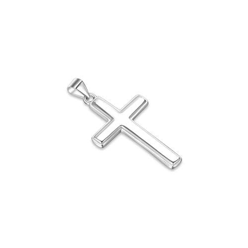 SILBERTALE Charms 925 Sterling Silber Kreuz Anhänger Passen Ketten Armband Anhänger Schmuck Geschenk für Kommunion Konfirmation Taufe von SILBERTALE