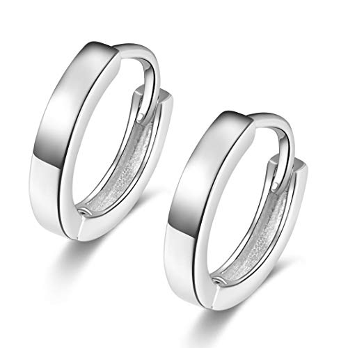 SILBERTALE Ohrringe Sterling Silber 925 Kreis Nickelfreie Ohrring knorpel Ohrringe fürs Zweite Und Dritte ohrloch Damen Herren Schmuck 8mm von SILBERTALE