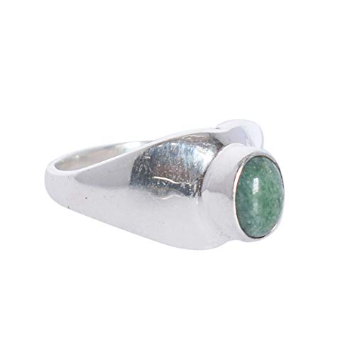 Aventurin Fabulous Design Statement Look 925 Sterling Silber Jubiläumsring 68 (21,6) von SILCASA