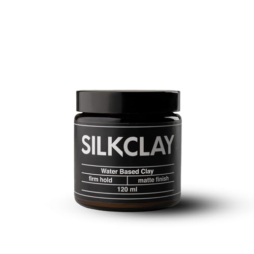 SILKCLAY Haartonerde 120 ml Wasserbasierte Modellier-Tonerde für Männer Mattes Finish Starker Halt Pflegende Formel mit Kaolin Bienenwachs Sheabutter Für Natürliche Frisuren SILKCLAY Haartonerde 120 ml Wasserbasierte Modellier-Tonerde für Männer Mattes Finish Starker Halt Pflegende Formel mit Kaolin Bienenwachs Sheabutter Für Natürliche Frisuren von SILKCLAY