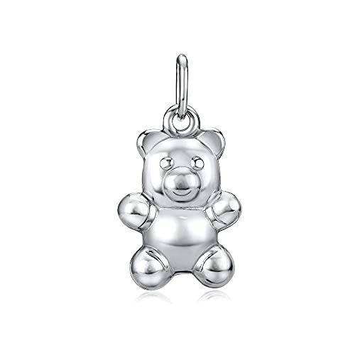 SILVEGO Damen Anhänger aus 925 Sterling Silber TEDDY Bär von SILVEGO