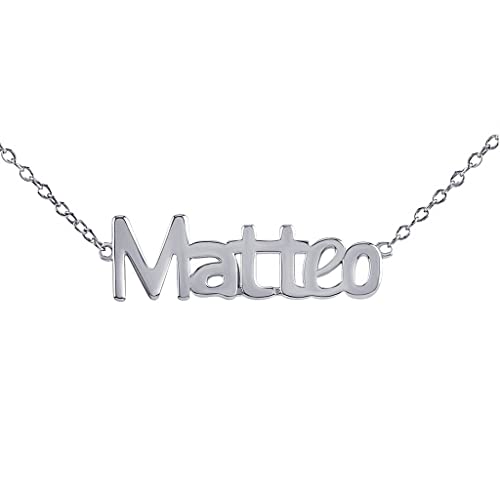 SILVEGO Damen Halskette aus 925 Sterling Silber Name Matteo von SILVEGO