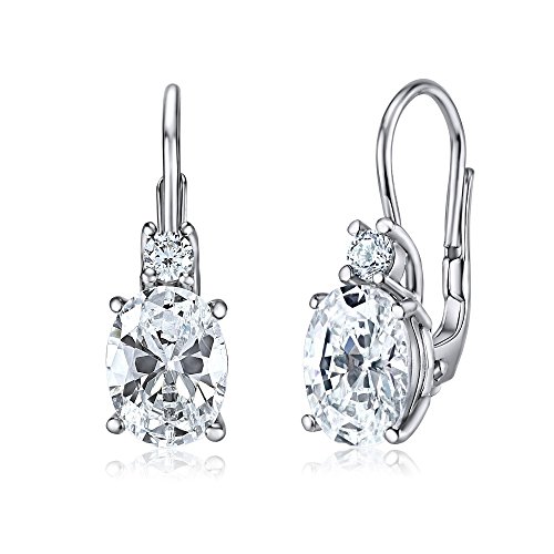 SILVEGO Damen Ohrringe aus 925 Sterling Silber mit klarem Zirkonia von SILVEGO