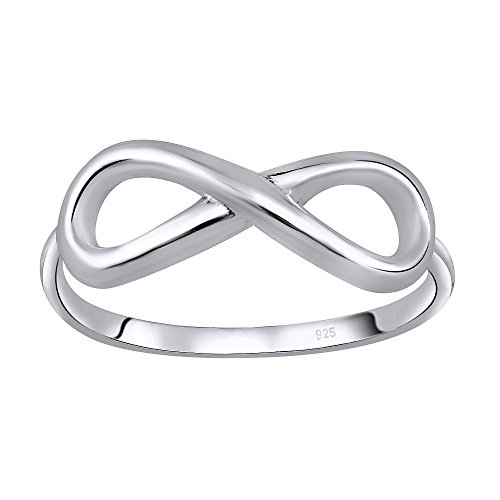 SILVEGO Damen Ring aus 925 Sterling Silber Infinity Unendlichkeit (61 (19.4)) von SILVEGO