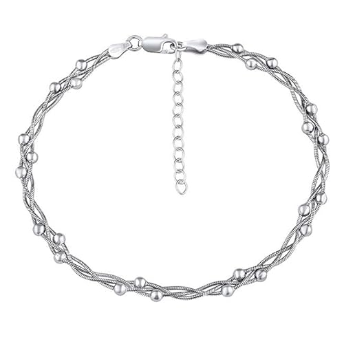 SILVEGO Halskette Silver Braided Leg Chain TTT420A sSL3712 Marke, Estándar, Nicht-Edelmetall, Kein Edelstein von SILVEGO