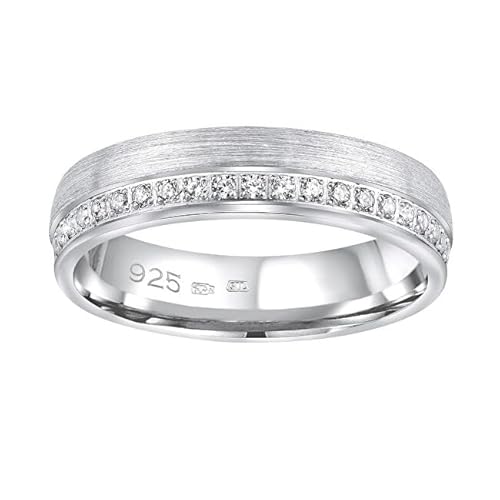 SILVEGO Ring Wedding Silver Ring Paradise for Women QRGN23W - Circuit: 63mm SSL3449-63 Marke, Estándar, Metall, Kein Edelstein von SILVEGO