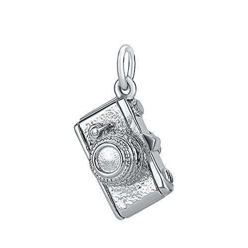 SILVEGO Unisex Anhänger aus 925 Sterling Silber Fotoapparat von SILVEGO