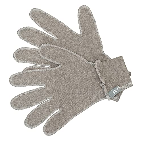 Silver25 Handschuhe für Jungen mit Neurodermitis - grau XS (5-10 Jahre) von SILVER 25