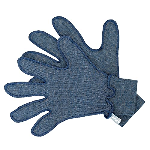 Silver25 Handschuhe für Mädchen mit Neurodermitis - Jeansblau S (11-14 Jahre) von SILVER 25