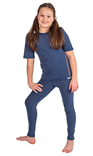 SILVER 25 - Legging für Mädchen mit Neurodermitis - Jeansblau 122/128 von SILVER 25