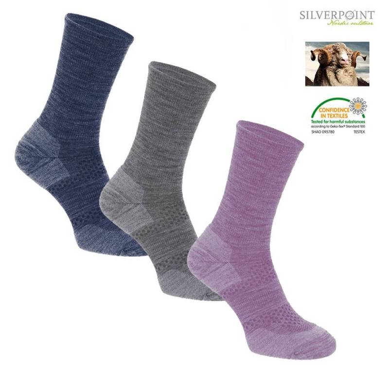 SILVER REED Laufsocken Silverpoint - Merino ALL TERRAIN HIKER - Outdoorsocken (0-Paar) SILVER REED Laufsocken Silverpoint - Merino ALL TERRAIN HIKER - Outdoorsocken (0-Paar) von SILVER REED