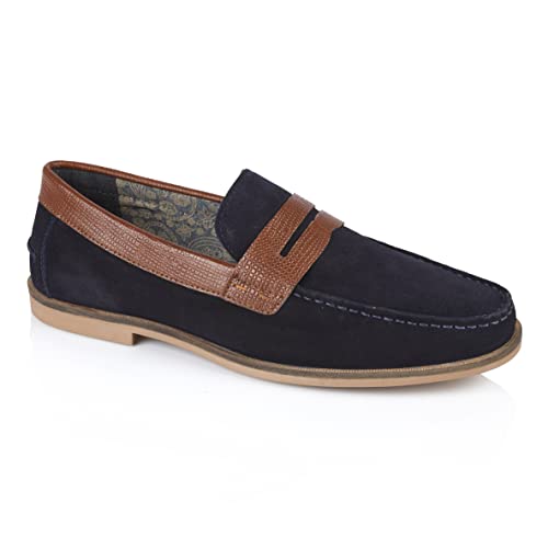 Silver Street London Herren Ancona Slipper, Navy, 45.5 EU von Silver Street London