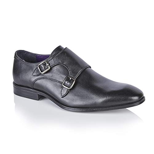 Silver Street London Herren Bourne Mönchschuh, Schwarz, 43 EU von Silver Street London