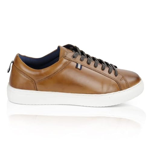 Silver Street London Holden Men's Leder Sneaker Shoes Größen 41-46, Bräunen, 11 UK/45 EU von Silver Street London