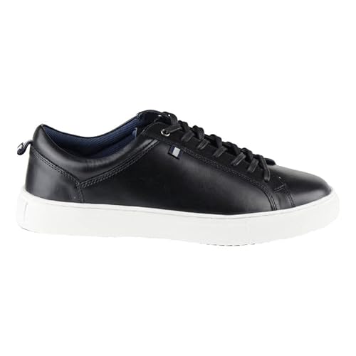 Silver Street London Holden Men's Leder Sneaker Shoes Größen 41-46, Schwarz, 12 UK/46 EU von Silver Street London