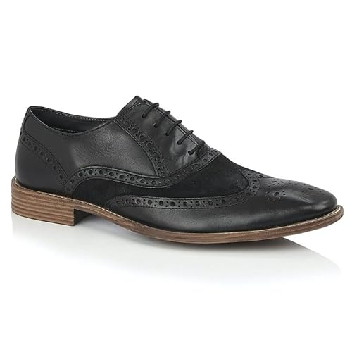 Silver Street London Lennox Herren Anzugschuhe Business Schuhe Oxfords Derby Schnürhalbschuhe, Schwarz, 12 UK/46 EU von Silver Street London