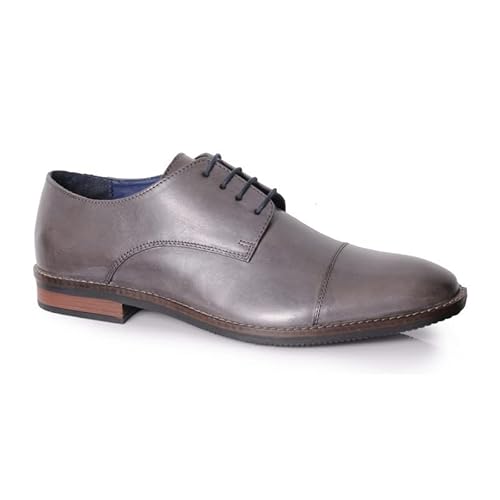 Silver Street London Rufus Herren Anzugschuhe Business Schuhe Oxfords Derby Schnürhalbschuhe, Grau, 11 UK/45 EU von Silver Street London