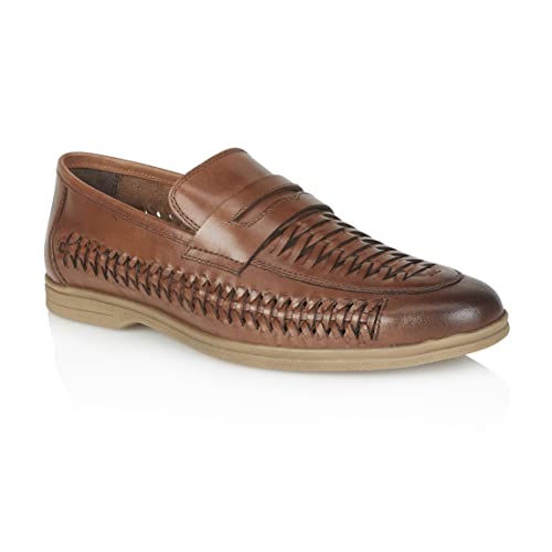 Silver Street London Herren-Bootsschuh und Loafer aus Wildleder und Leder, Perth Leather Brown, 42 1/3 EU von Silver Street London