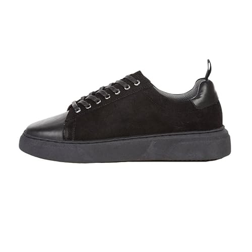 Silver Street London Herren Charterhouse Leder Sneaker Schuhe, Schwarz, 11 UK/45 EU von Silver Street London