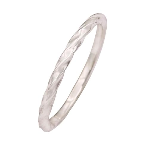 SILVERNROCK Bandring aus 925er Sterlingsilber für Damen und HerrenBandring in allen GrößenGeschenkartikelhandgefertigter Schmuck E138A_75 (23.9) von SILVERNROCK