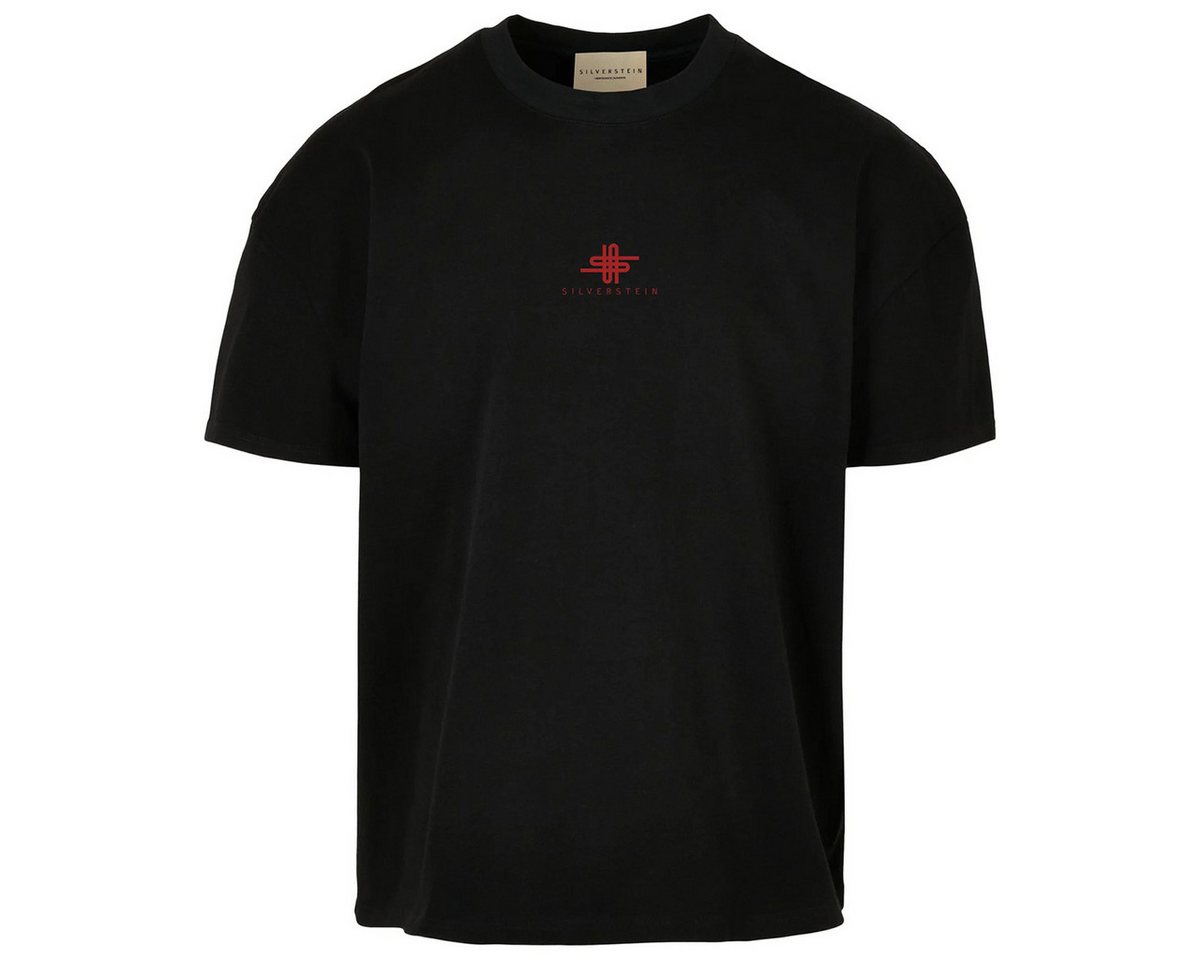 SILVERSTEIN OFFICIAL T-Shirt Black Red LG Herren Oversized Unisex T-Shirt 3D Logo Gummi SV-86 von SILVERSTEIN OFFICIAL