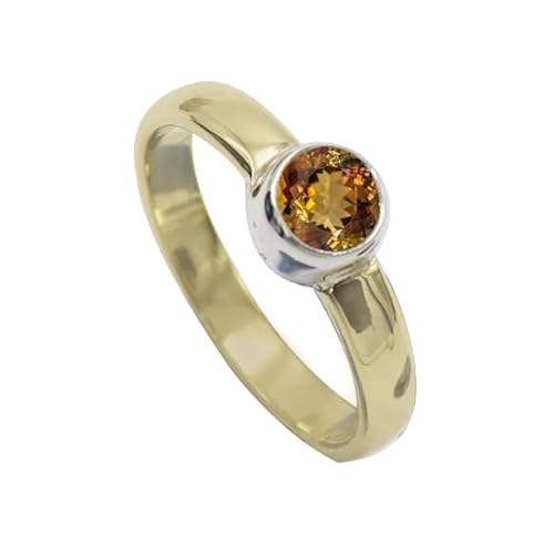 SILVERTROVE Im Labor gezüchteter Andalusit Edelstein 925 Sterling silber Und Messing Band Ring Herren und Damen Schmuck CRG1094AZ27_(73 (23.2)) von SILVERTROVE