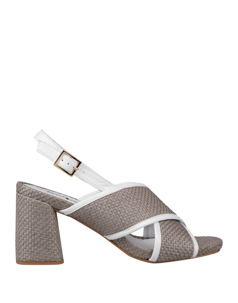 SILVIA ROSSINI Sandale Damen Maulwurfsgrau von SILVIA ROSSINI