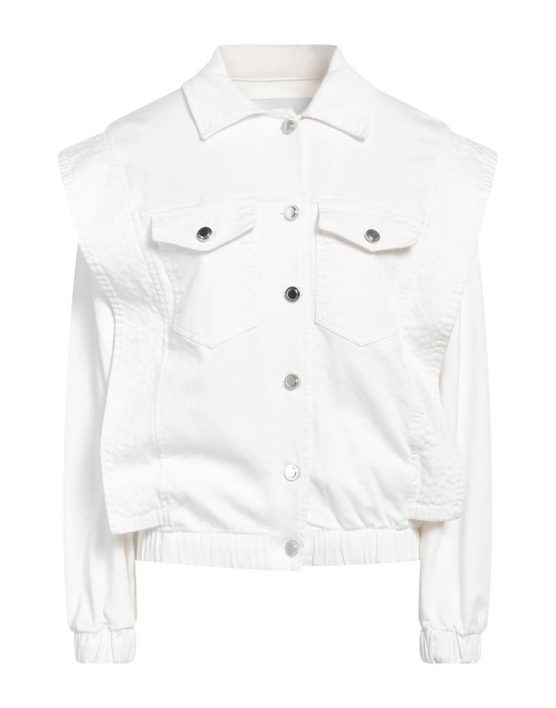 SILVIAN HEACH Jeansjacke/-mantel Damen Weiß von SILVIAN HEACH