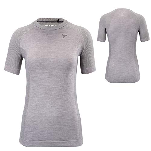 SILVINI Soana Funktionsshirt Kurzarm Merinowolle Damen Unterhemd Damen Funktionsshirt Damen Kurzarm Unterwäsche Merino Thermounterwäsche Damen Merino T-Shirt Damen von SILVINI