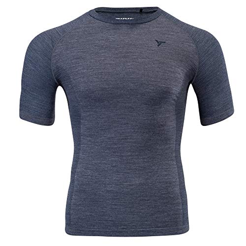 SILVINI Soana Merino Unterhemd Herren Merino T-Shirt Herren Merinowolle Unterhemd Herren Merino Shirt Herren Merino Funktionsshirt Herren Thermowäsche von SILVINI