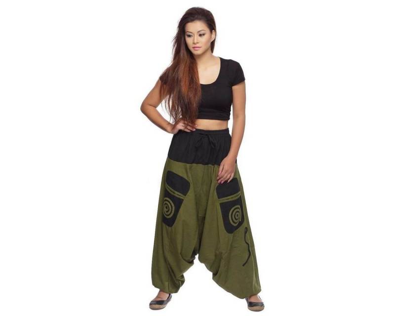 SIMANDRA Haremshose Simandra Damen Freizeithose (1-tlg., mit Bindeband) Aladinhose Goa von SIMANDRA