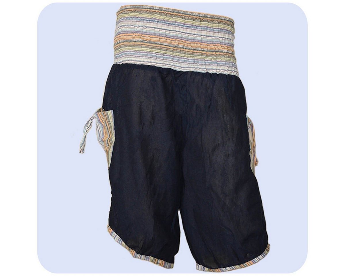 SIMANDRA Haremshose Varkala Herren Short gesmokt (1-tlg) mit elastichem Bund von SIMANDRA