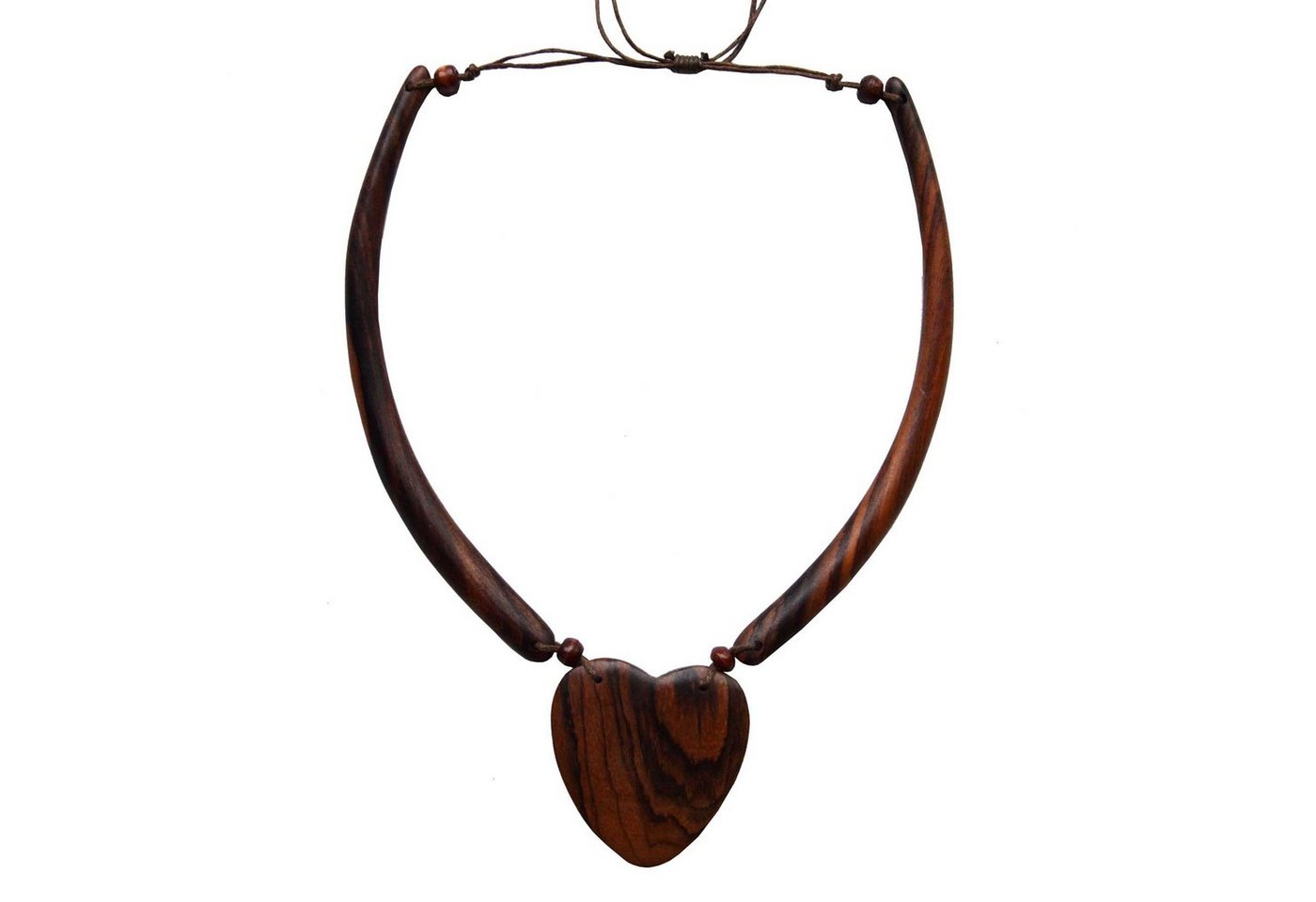 Kette mit Anhänger Halskette (Einzelstück), Unikat aus Suar Holz von SIMANDRA