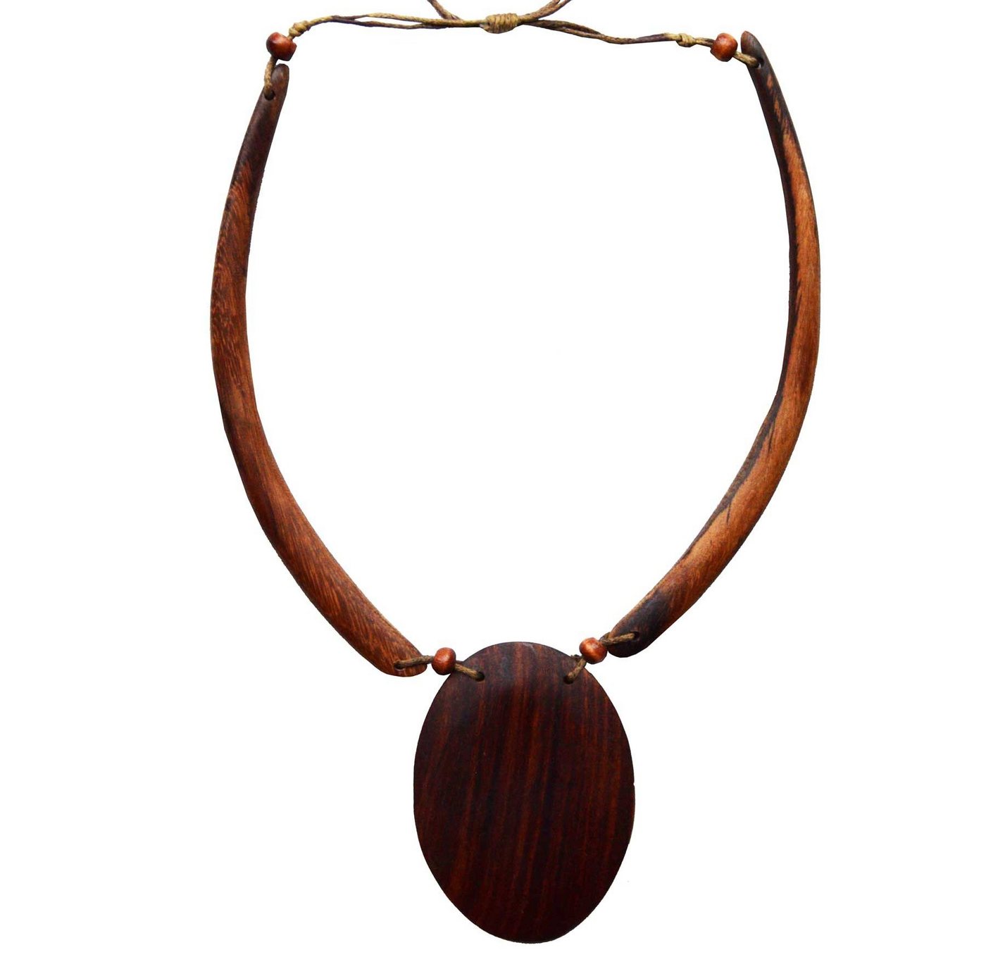 SIMANDRA Kette mit Anhänger Halskette (Einzelstück), Unikat aus Suar Holz von SIMANDRA