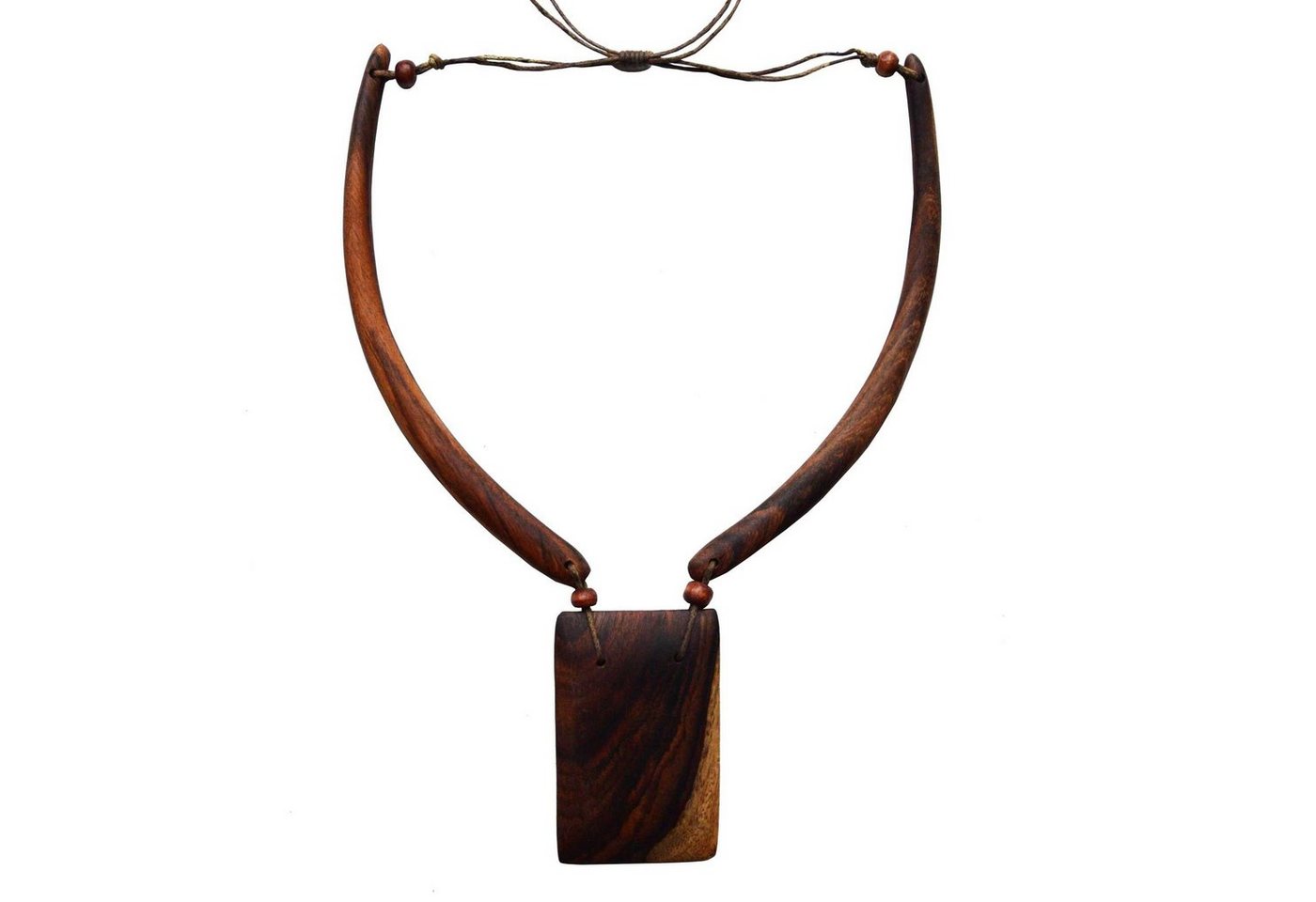 SIMANDRA Kette mit Anhänger Halskette (Einzelstück), Unikat aus Suar Holz von SIMANDRA