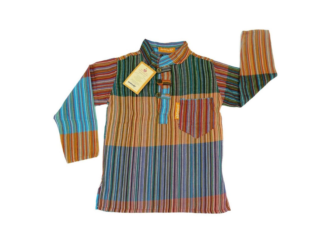 SIMANDRA Langarmhemd Karna Kinder Patchwork Hemd (1-tlg) von SIMANDRA