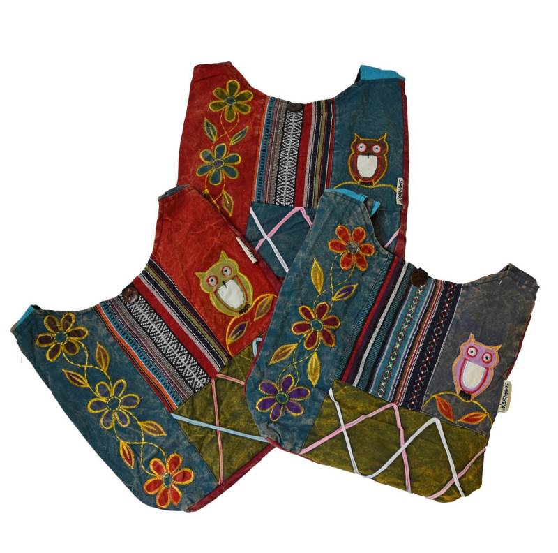 SIMANDRA Schultertasche Patchwork Tasche mit Tiermotiv, zum Umhängen von SIMANDRA