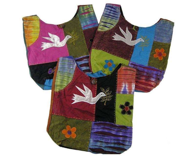 SIMANDRA Schultertasche Patchwork Tasche mit Tiermotiv, zum Umhängen von SIMANDRA